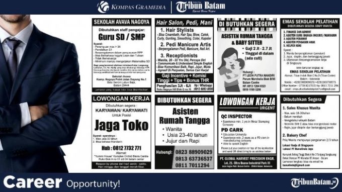 Iklan Lowongan Kerja Koran untuk mencari pekerjaan yang Anda inginkan