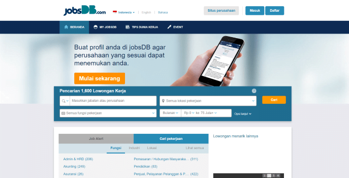 Gunakan JobsDB untuk mendapatkan pekerjaan yang Anda inginkan