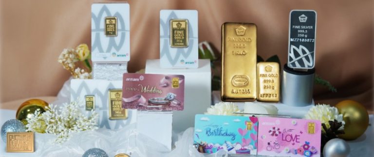 Emas batangan Antam berbagai jenis