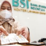Konter layanan emas Bank Syariah Indonesia
