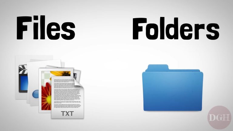 Perbedaan file dan folder