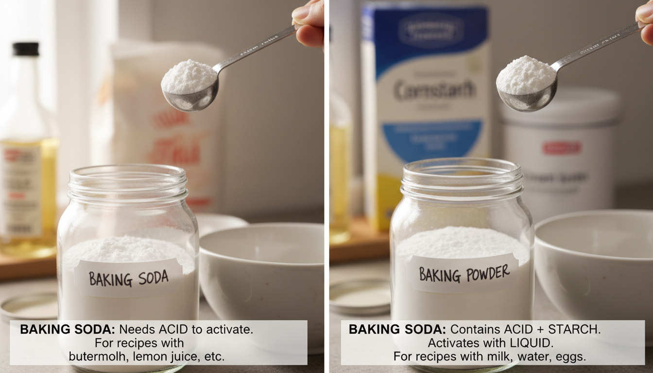 perbedaan baking soda dan baking powder