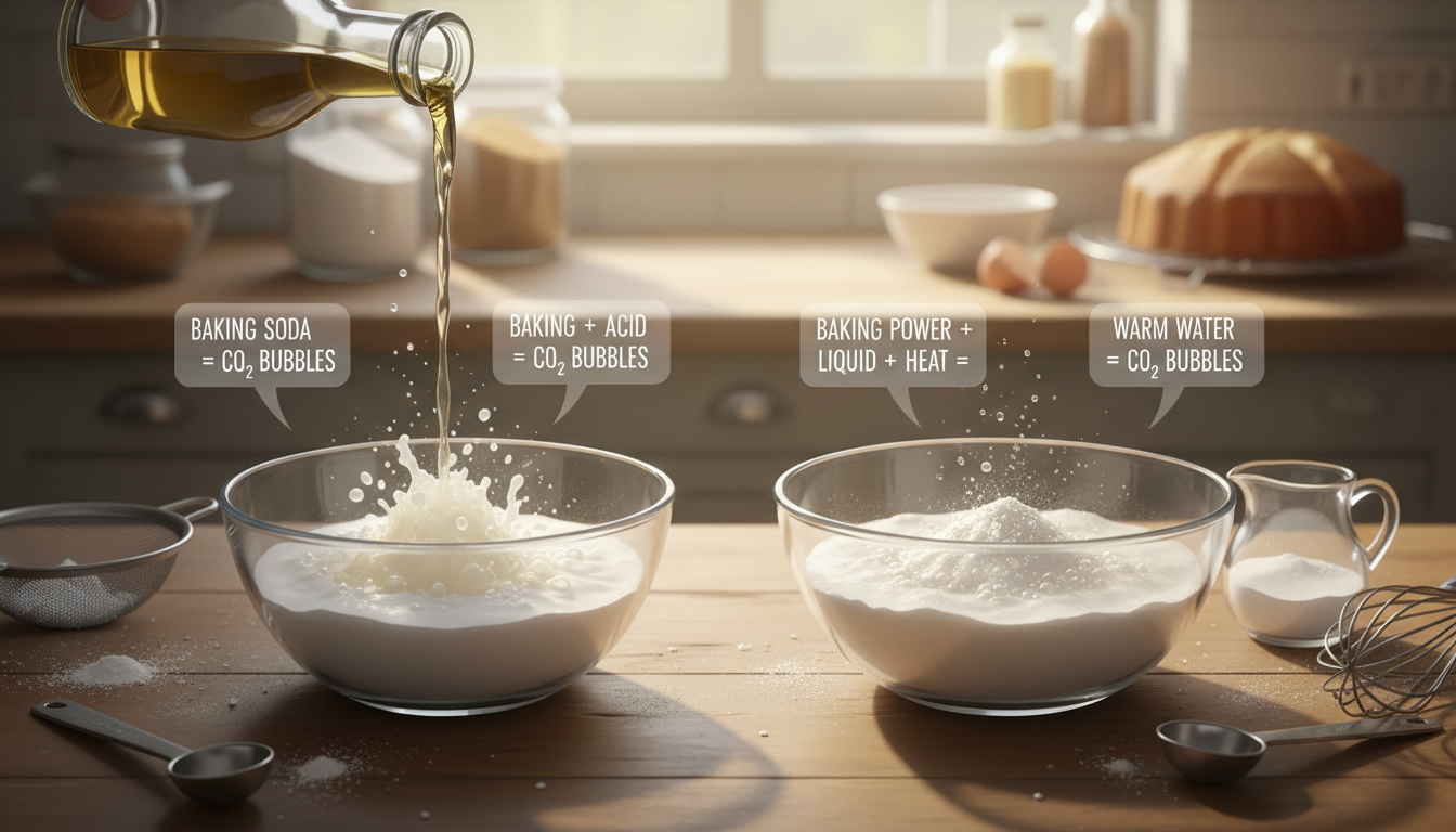 perbedaan baking soda dan baking powder dalam reaksi kimia perbedaan baking soda dan baking powder dalam reaksi kimia