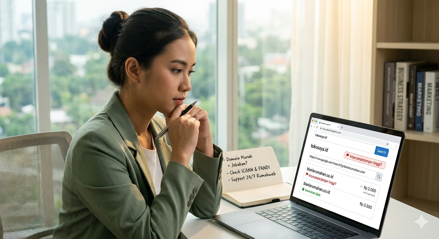 Mencari domain murah di RumahWeb.com